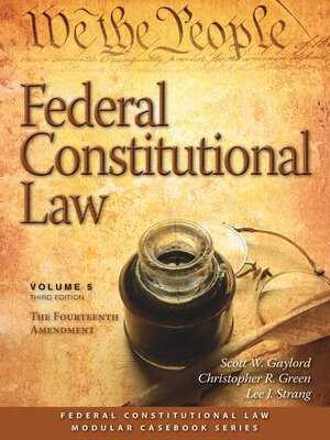 cover image of Federal Constitutional Law